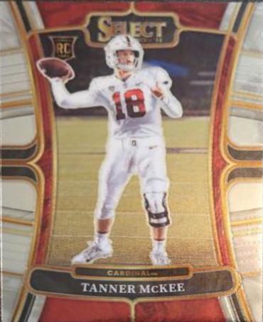 Tanner McKee #22 Football Cards 2023 Panini Select Draft Picks