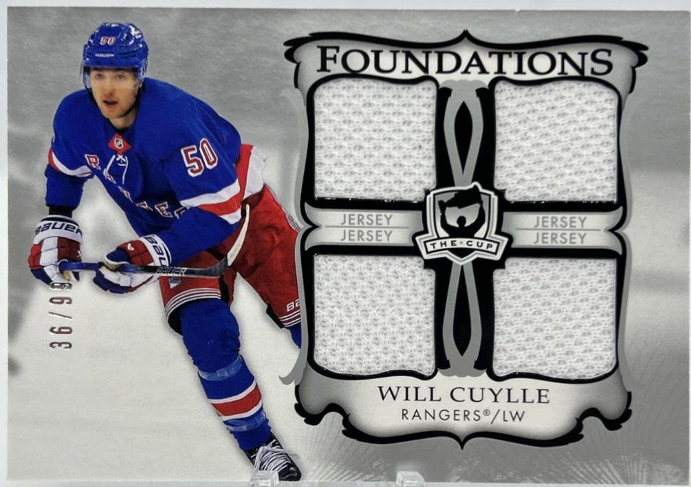 Will Cuylle #F-WC 2023-24 Upper Deck The Cup Hockey Foundations Quad Jersey