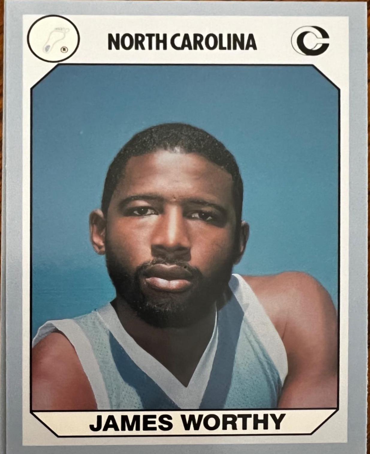 James Worthy Collegiate Collection #78 Basketball Cards 1990 Collegiate Collection North Carolina