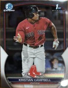 Kristian Campbell #BDC-125 Baseball Cards 2023 Bowman Draft Chrome