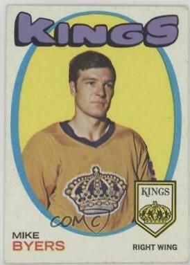 Mike Byers #34 Hockey Cards 1971 Topps