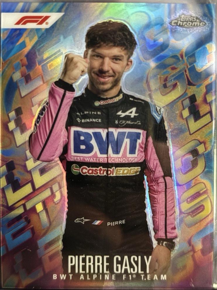 Pierre Gasly #LG-10 Racing Cards 2024 Topps Finest Formula 1 Let’s Go