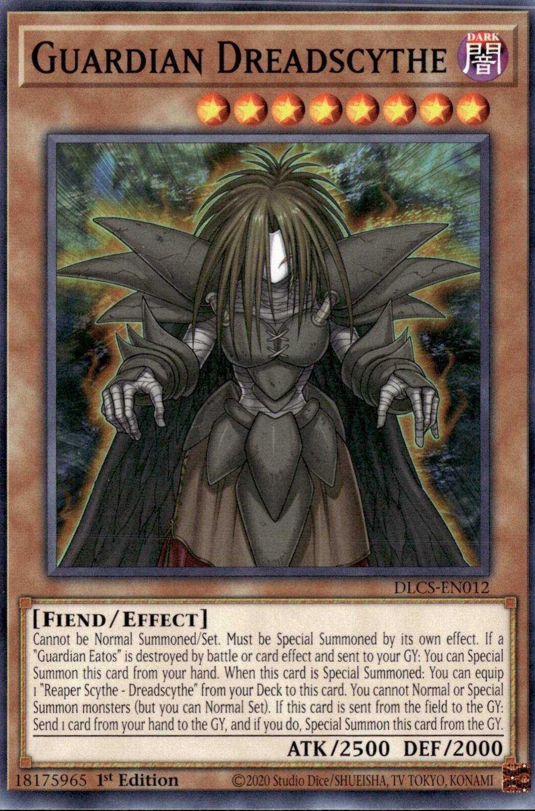 Guardian Dreadscythe DLCS-EN012 YuGiOh Dragons of Legend: The Complete Series