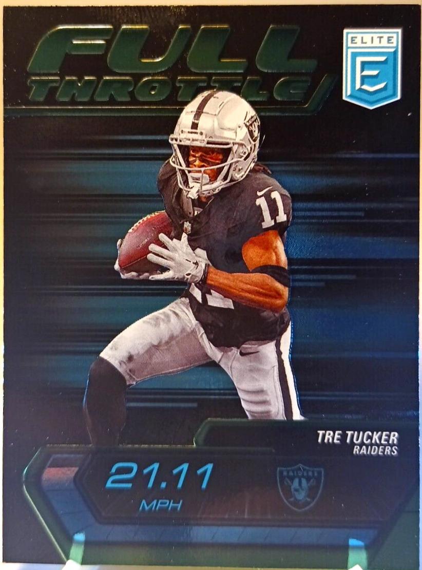 Tre Tucker #18 Football Cards 2024 Panini Donruss Elite Full Throttle