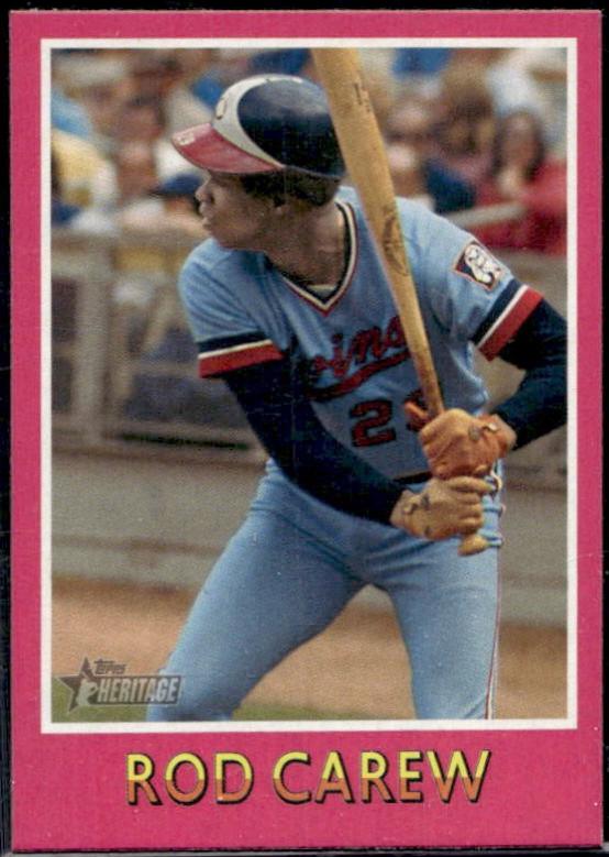 Rod Carew #75BS-30 Baseball Cards 2024 Topps Heritage Mini Sensation