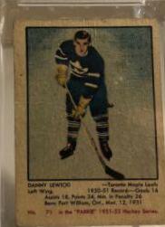 Danny Lewicki #71 1951 Parkhurst Hockey
