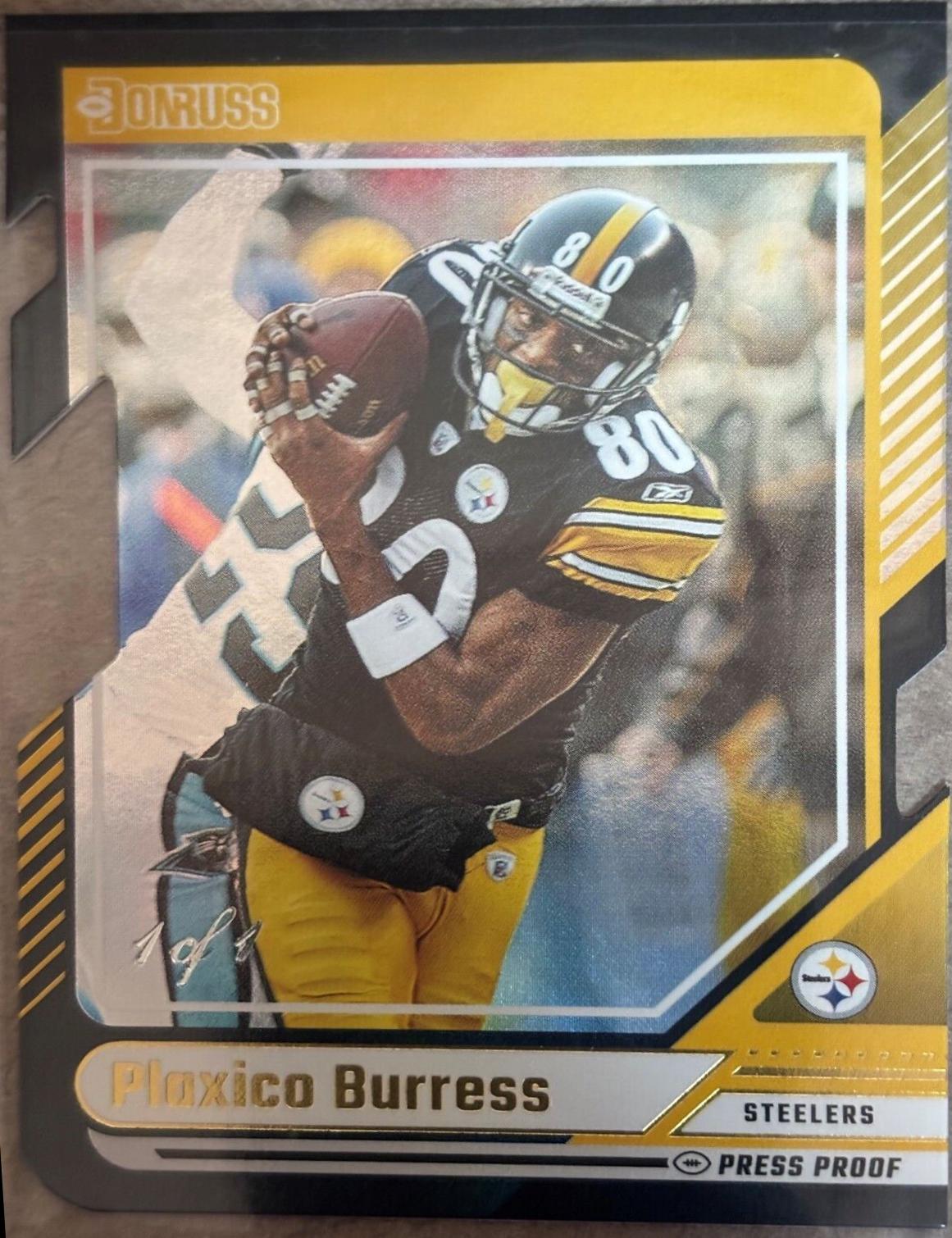 Plaxico Burress [Black Press Proof Die-Cut] #88