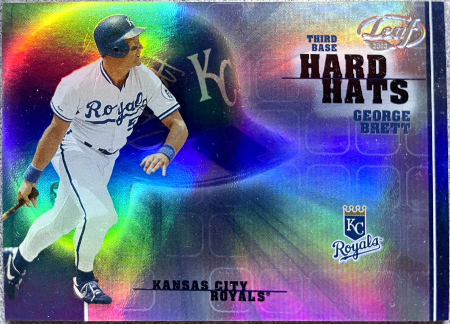 George Brett #12 Baseball Cards 2003 Leaf Hard Hats
