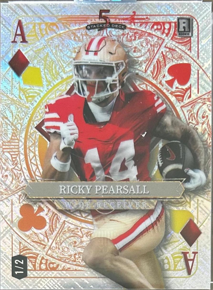 Ricky Pearsall #SDJD-RPN 2024 Wild Card 5 Card Draw Stacked Deck Football