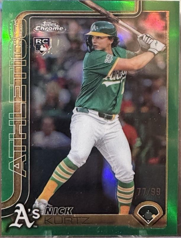 新品アメリカ国内限定☆最高級★USA NIKE☆MLB★レガース緑☆ Nick Kurtz [Green Refractor] #USC178 Prices | 2025 Topps Chrome