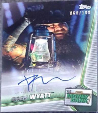 Bray Wyatt #A-BW Wrestling Cards 2019 Topps WWE Money in the Bank Autographs