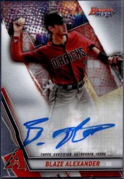 Blaze Alexander #B19-BA Baseball Cards 2019 Bowman's Best of 2019 Autographs