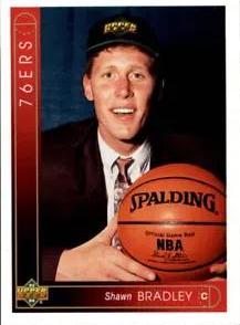 Shawn Bradley #163 Basketball Cards 1993 Upper Deck