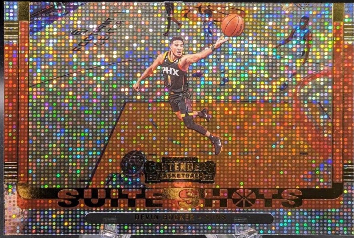 Devin Booker #23 Basketball Cards 2022 Panini Contenders Suite Shots