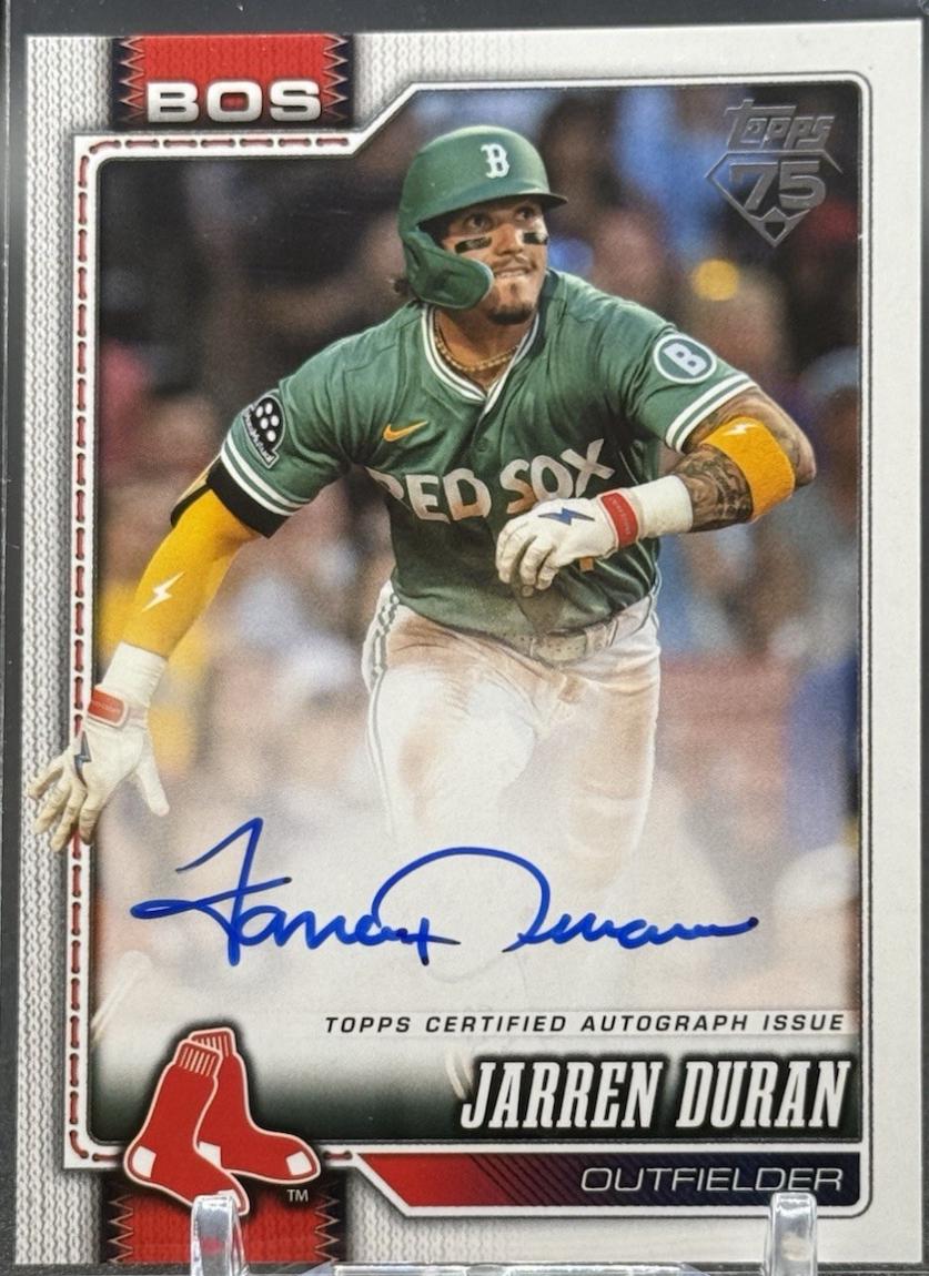 Jarren Duran #560 2026 Topps Series 2 Flagship Real One Autograph Baseball