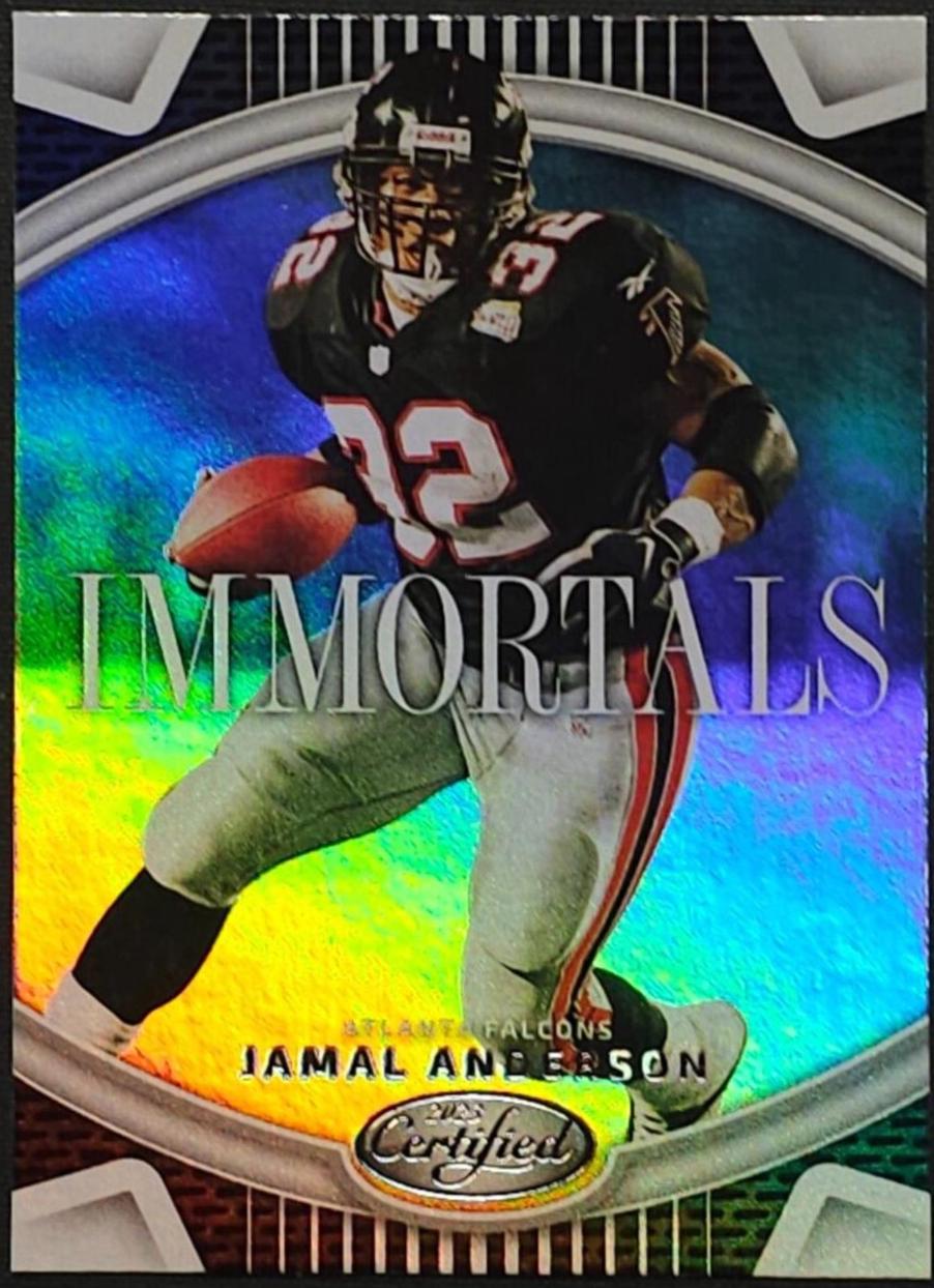Jamal Anderson #I-12 Football Cards 2023 Panini Certified Immortals