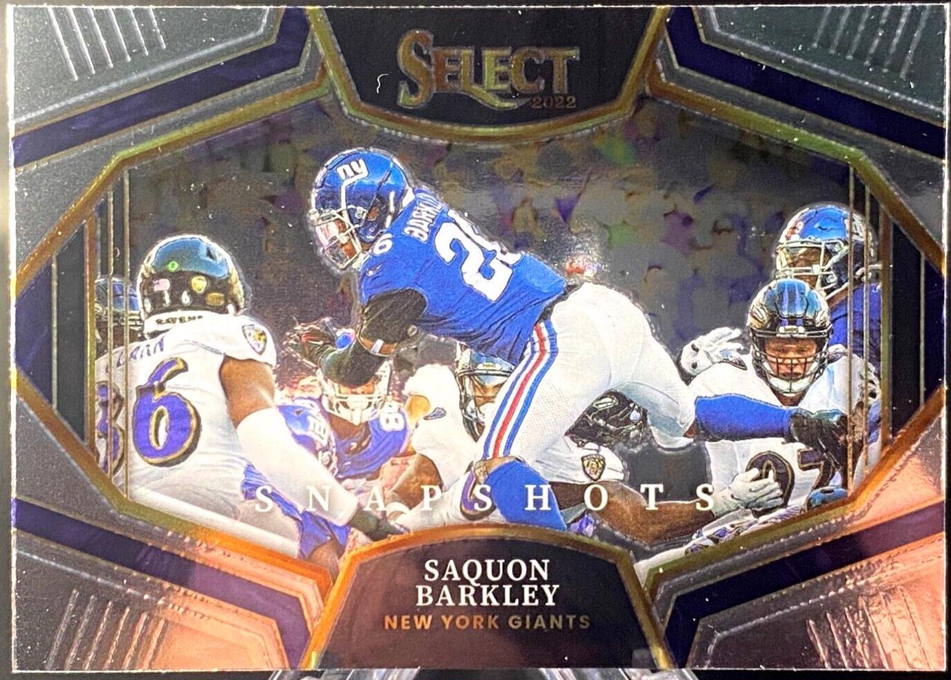 Saquon Barkley #SS-13 Football Cards 2022 Panini Select Snapshots