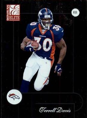 Terrell Davis #29 Football Cards 2001 Panini Donruss Elite