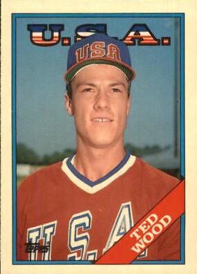 Ted Wood #130T Baseball Cards 1988 Topps Traded Tiffany
