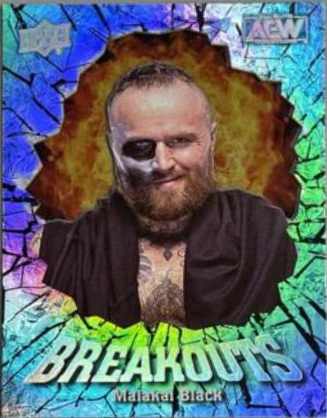 Malakai Black #BO-9 Wrestling Cards 2022 Upper Deck AEW Breakouts