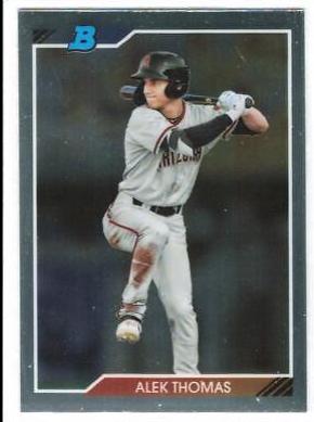 Alek Thomas #AT 2020 Bowman Heritage Chrome Prospects Baseball