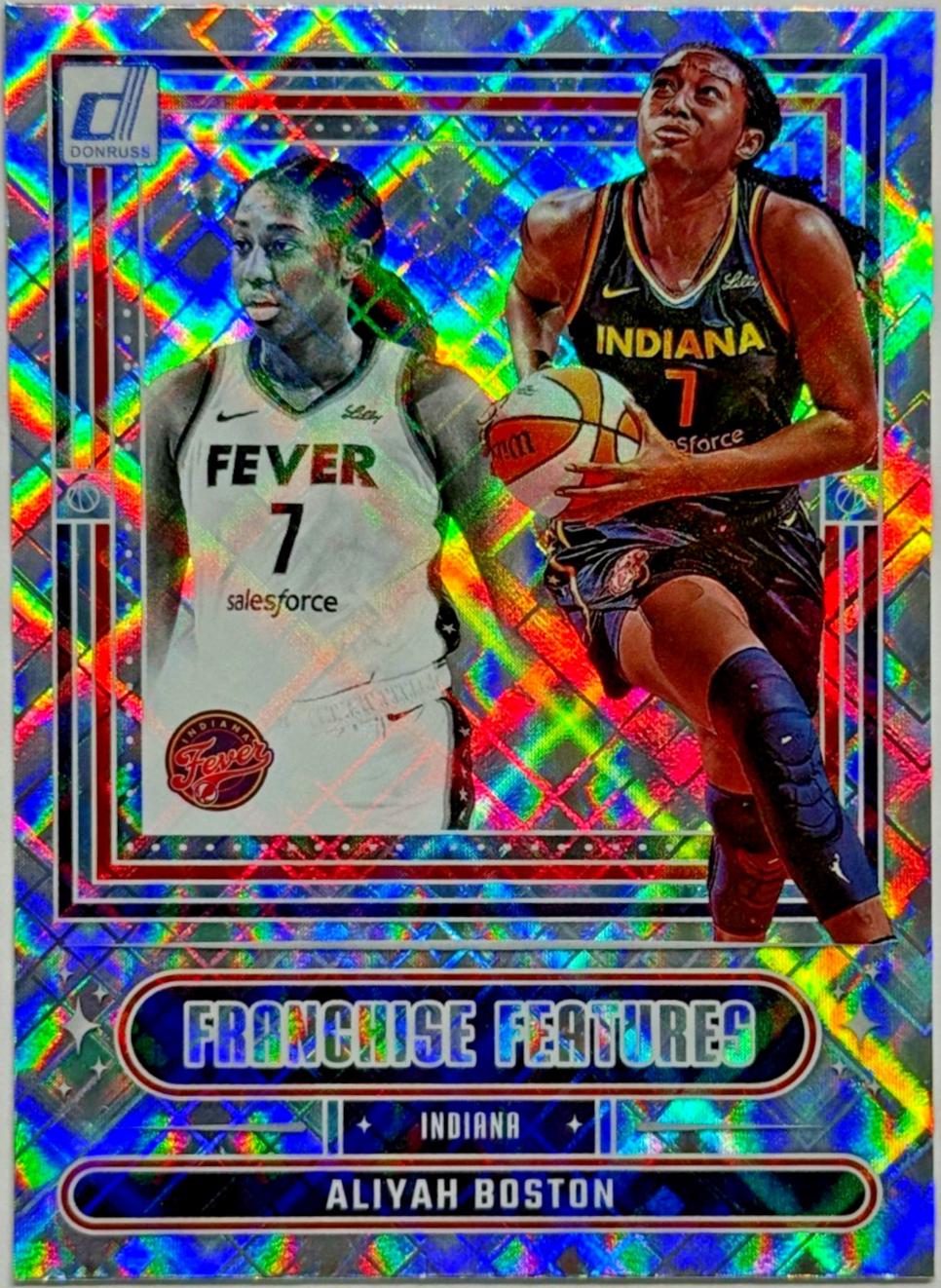 2025 Panini Donruss WNBA Franchise Features Aliyah Boston [Diamond] #12 card