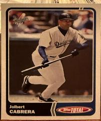 Jolbert Cabrera #412 Baseball Cards 2003 Topps Total Prices
