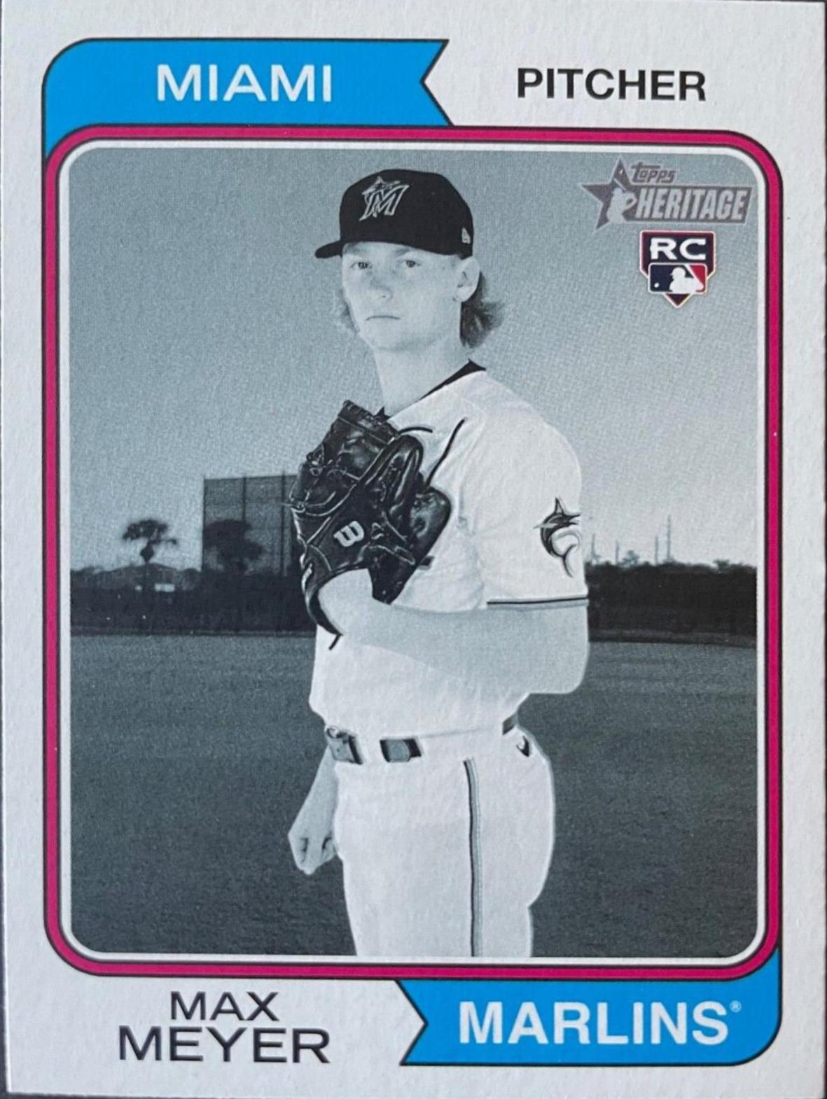 Max Meyer #367 2023 Topps Heritage Baseball