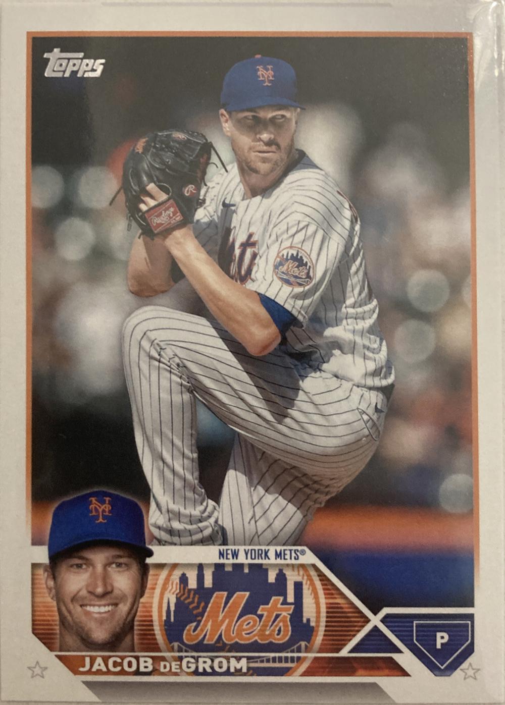 Jacob deGrom #48 Baseball Cards 2023 Topps Super Box Companion