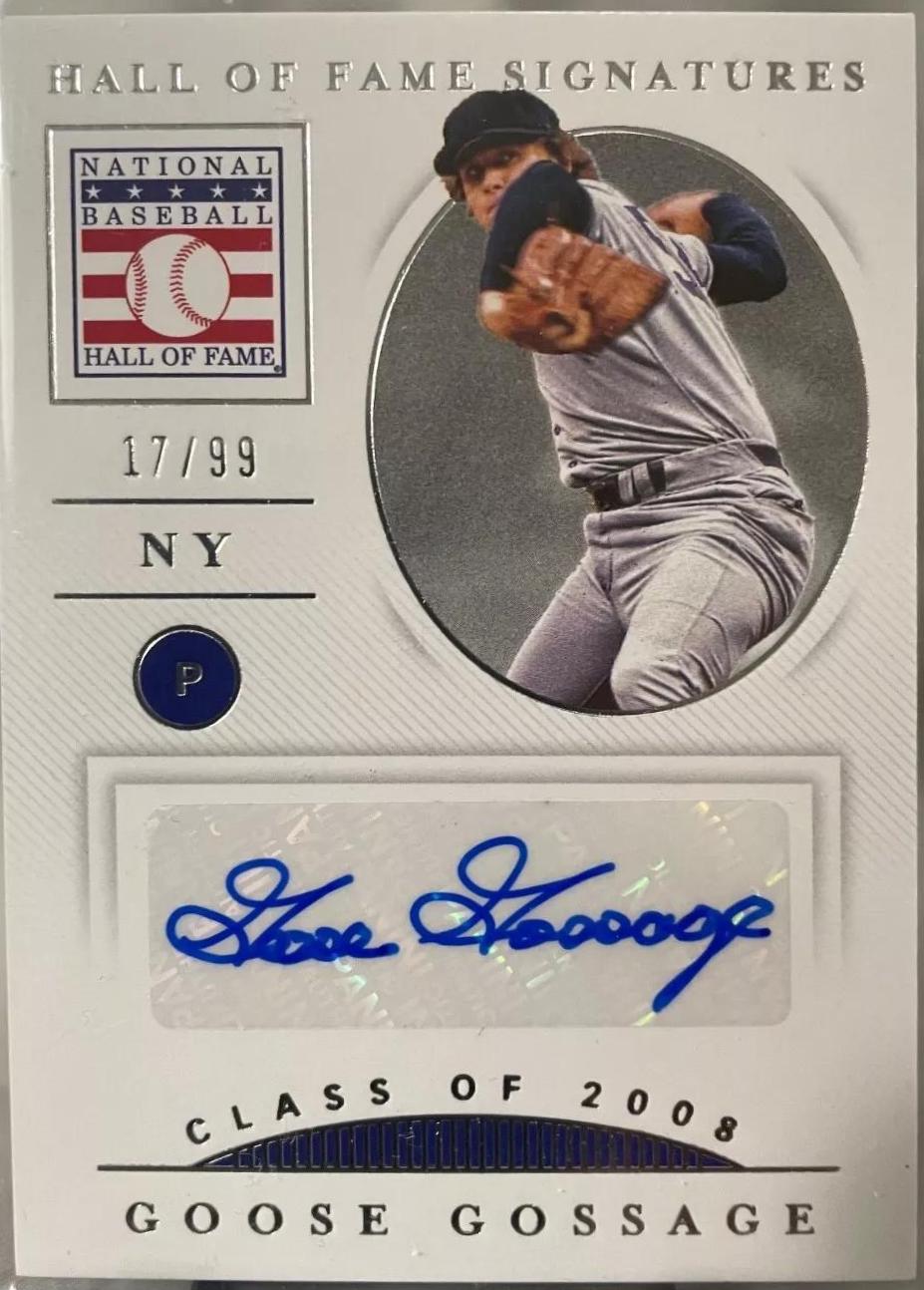 Goose Gossage #HOFS-GG Baseball Cards 2021 Panini National Treasures