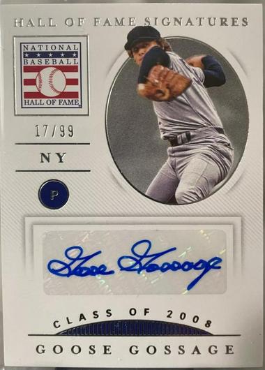 Goose Gossage #HOFS-GG Cover Art