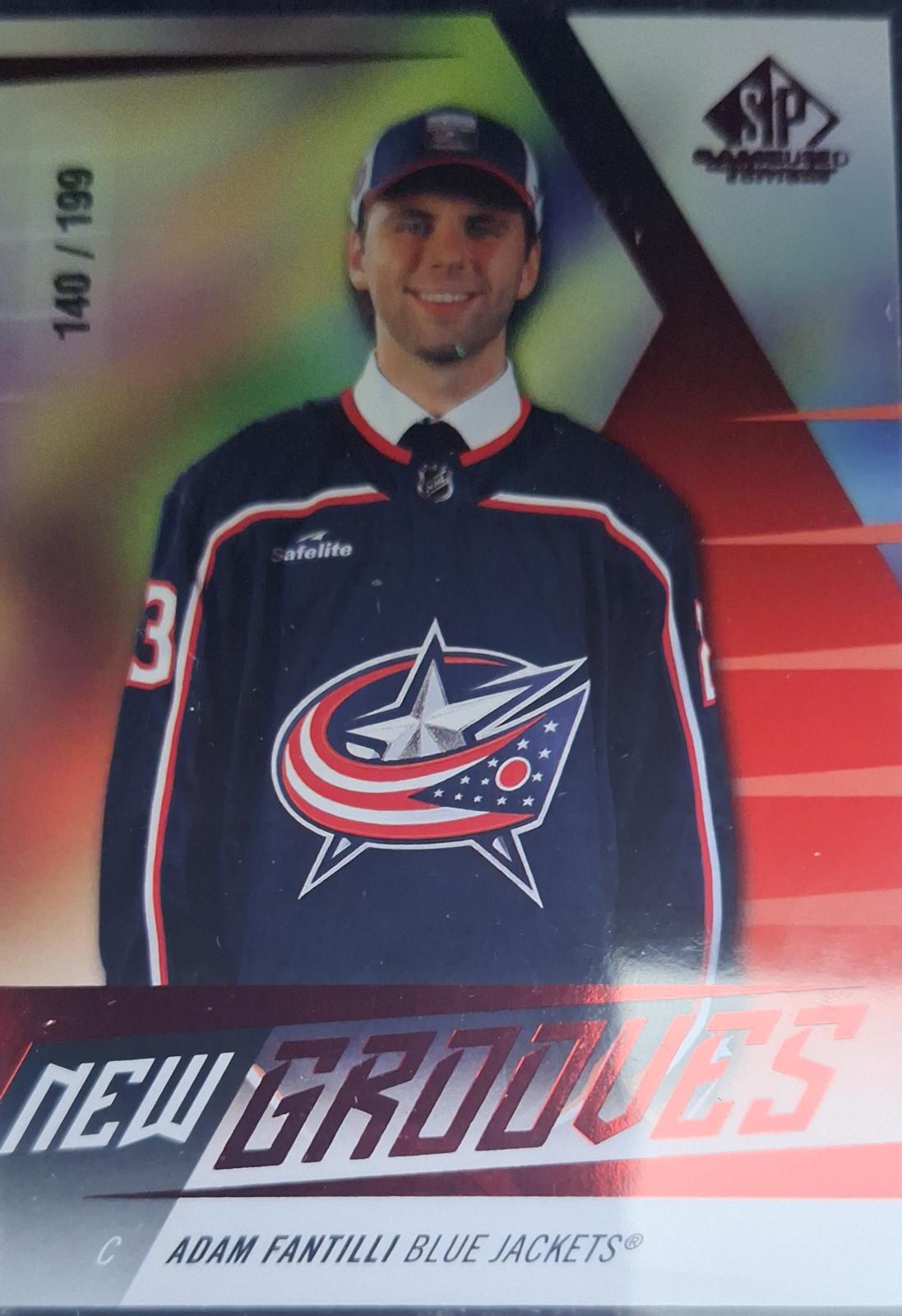 Adam Fantilli #NG-6 Hockey Cards 2023 SP Game Used New Groove
