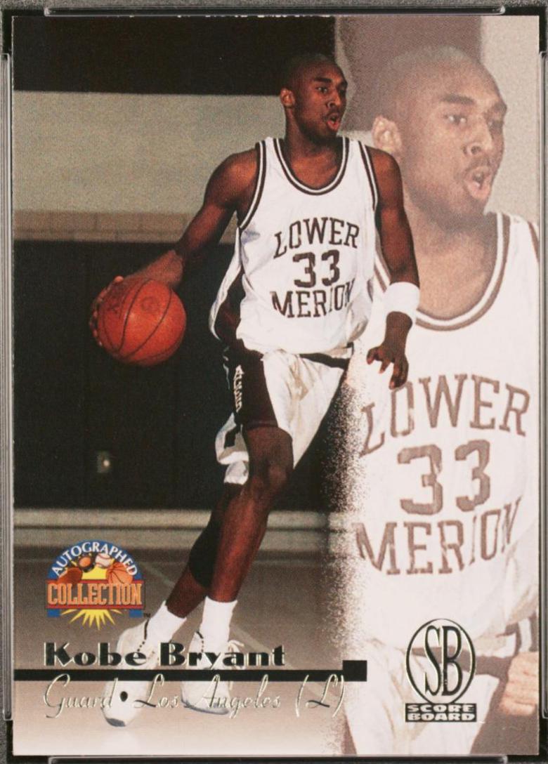 Kobe Bryant #13 Basketball Cards 1996 Score Board Autographed Collection