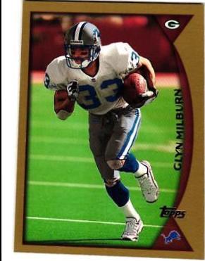 Glyn Milburn #38 Football Cards 1998 Topps