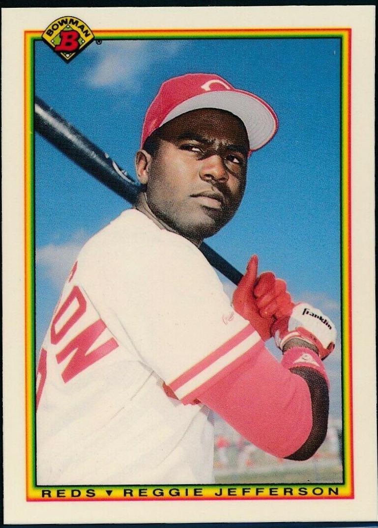 Reggie Jefferson #51 Baseball Cards 1990 Bowman Tiffany