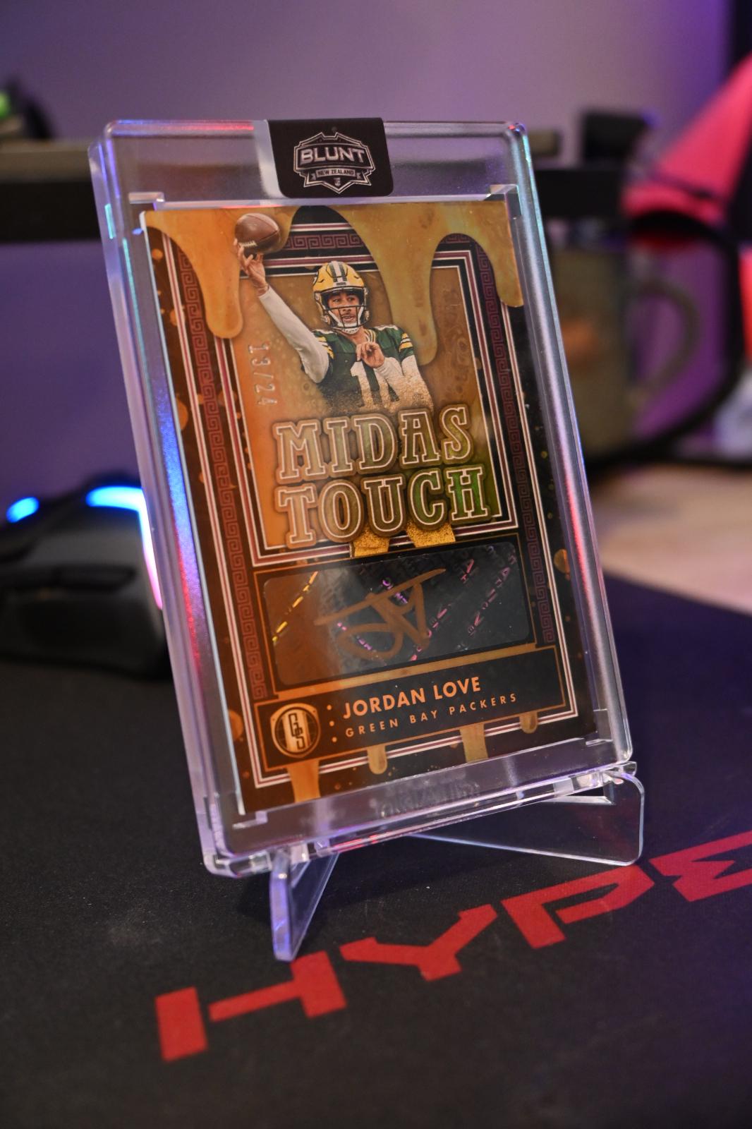 Jordan Love #MT-JL Football Cards 2023 Panini Gold Standard Midas Touch