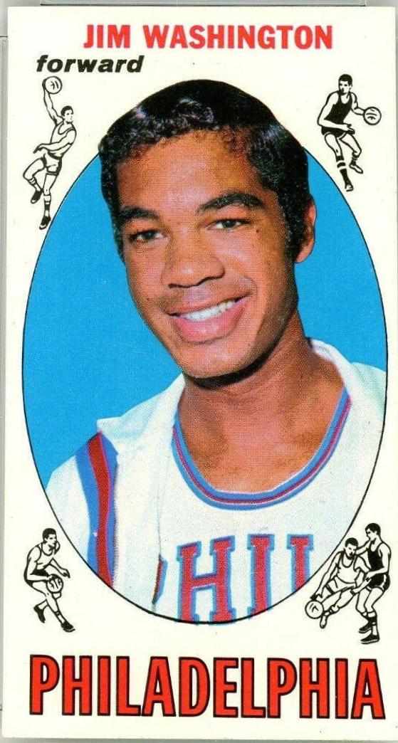 Jim Washington #17 Basketball Cards 1969 Topps