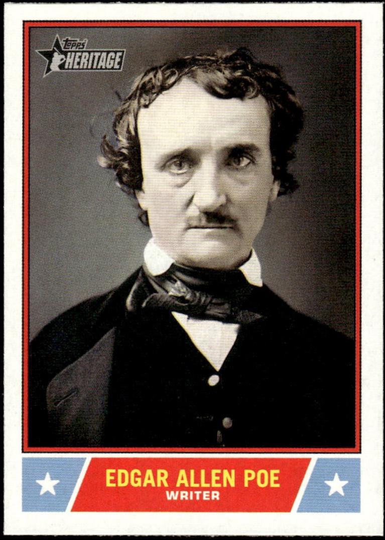 Edgar Allen Poe #NS-72 Baseball Cards 2025 Topps Heritage Notable American