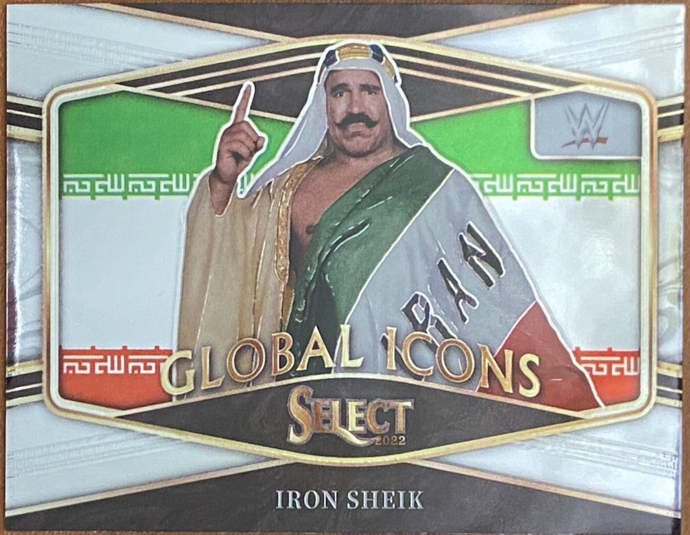 Iron Sheik #10 Wrestling Cards 2022 Panini Select WWE Global Icons