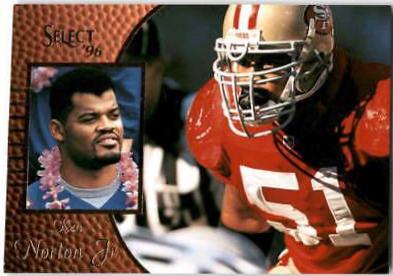 Ken Norton Jr. #6 Football Cards 1996 Select