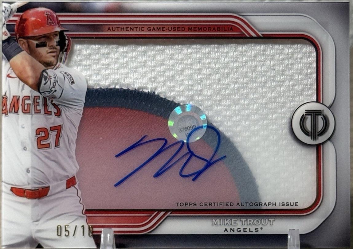 Mike Trout #PPA-MTR 2026 Topps Tribute Baseball Prime Patch Autograph Relics