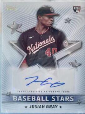 Josiah Gray #BSA-JGR 2022 Topps Baseball Stars Autographs
