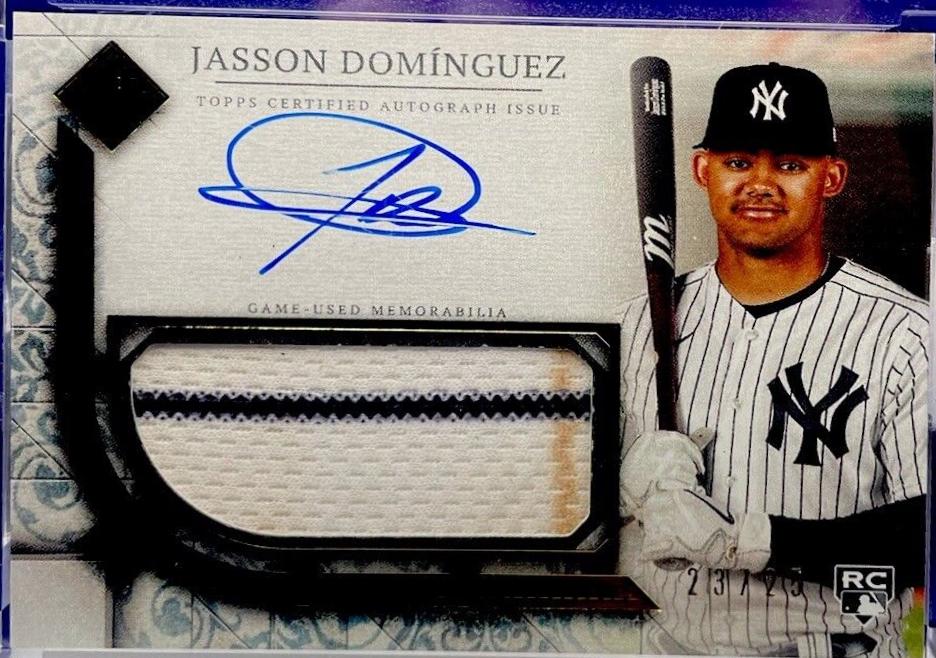 Jasson Dominguez #TCAR-JDO Baseball Cards 2024 Topps Transcendent Collection Autograph Relic