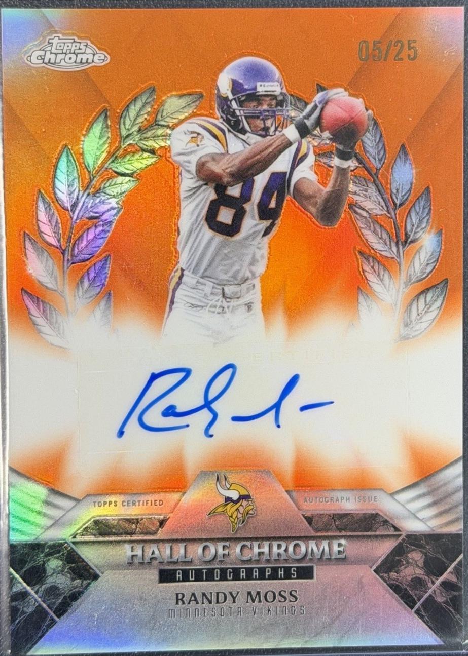 Randy Moss [Orange] #HOCA-RM