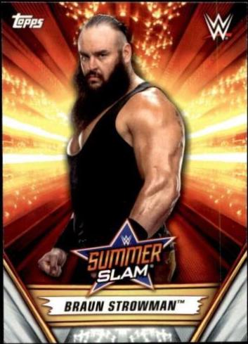 Braun Strowman #4 Wrestling Cards 2019 Topps WWE SummerSlam