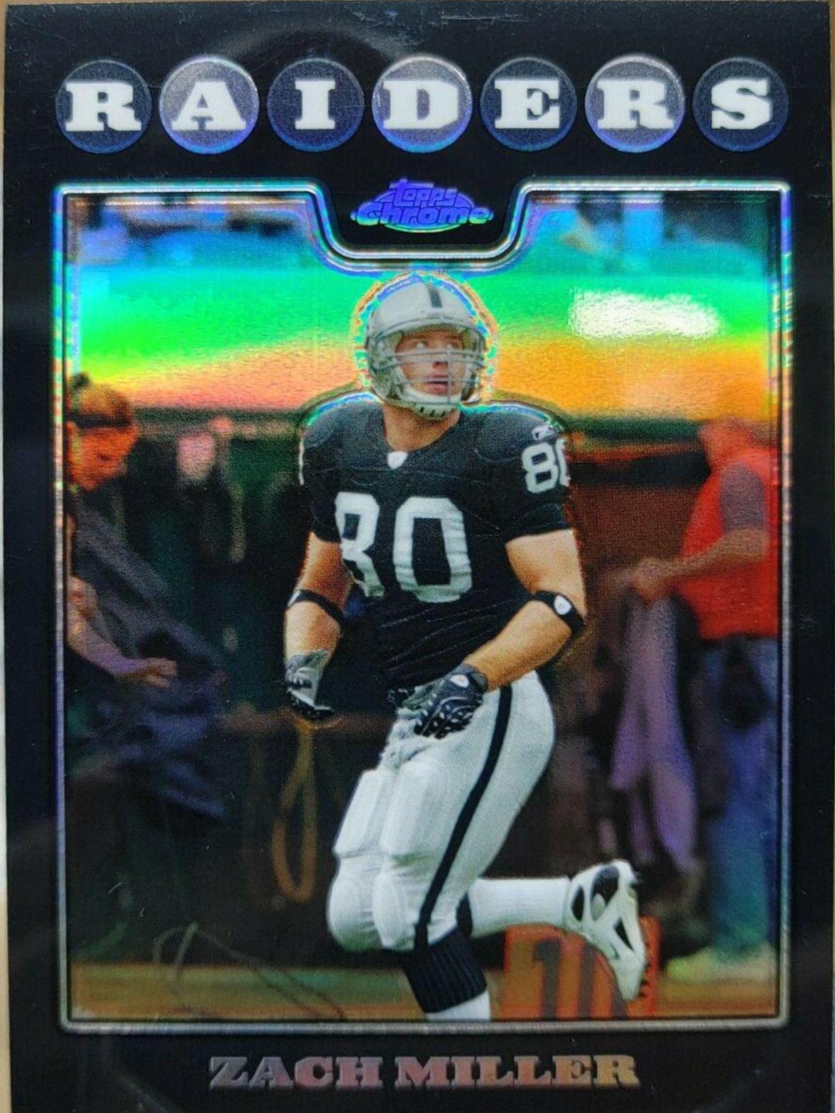 Zach Miller #TC105 Football Cards 2008 Topps Chrome