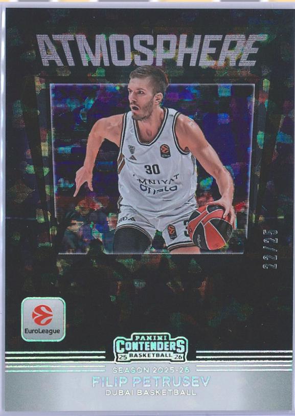 Filip Petrusev #6 2025 Panini Contenders Euroleague Atmosphere Basketball