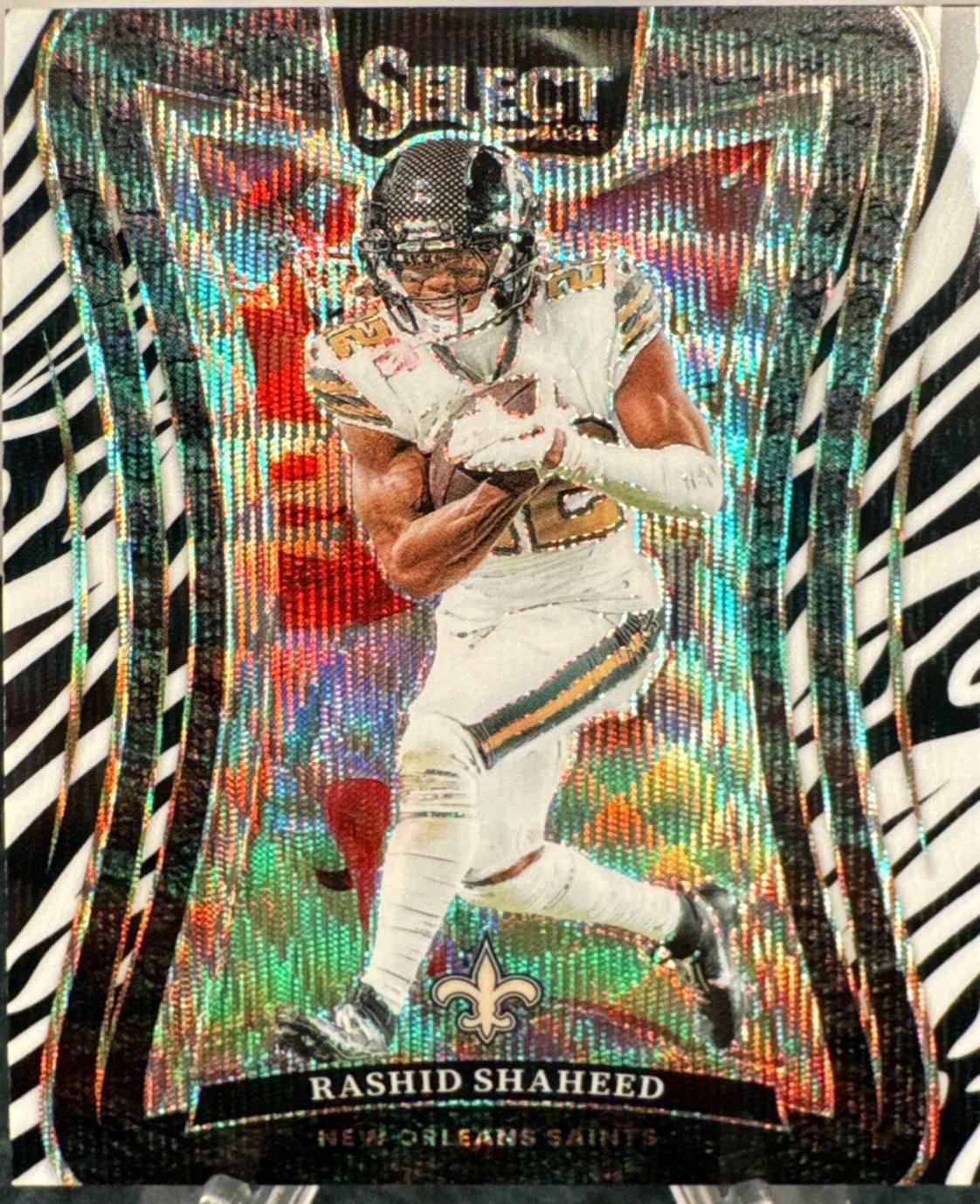 Rashid Shaheed [Zebra Prizm] #370 Prices | 2024 Panini Select ...