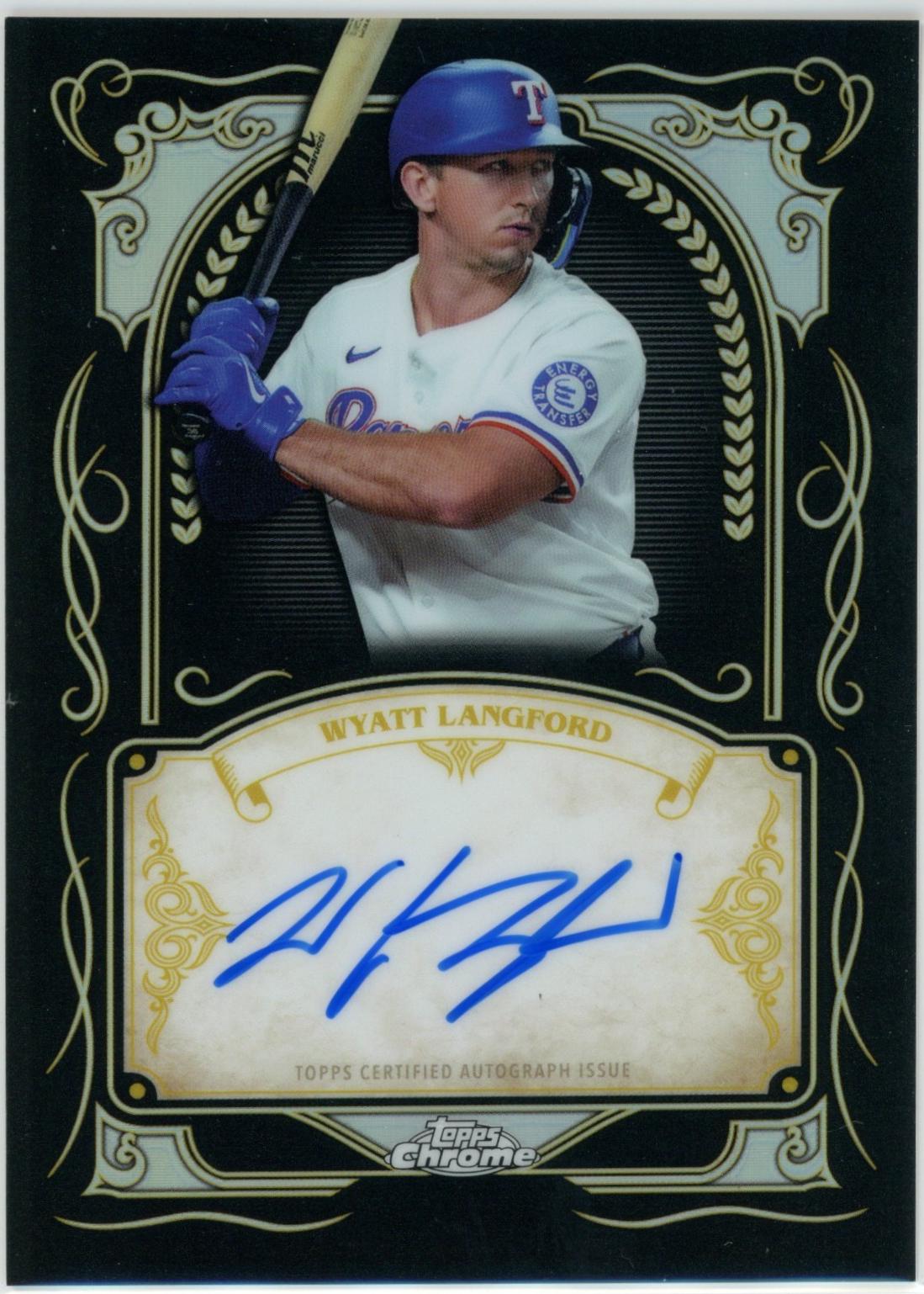 Wyatt Langford #IS-WL 2026 Topps Chrome Baseball Ink Strokes