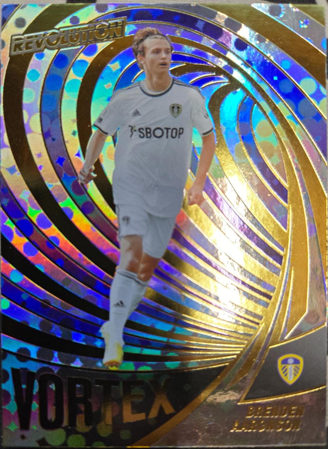 Brenden Aaronson #15 Soccer Cards 2022 Panini Revolution Premier League Vortex